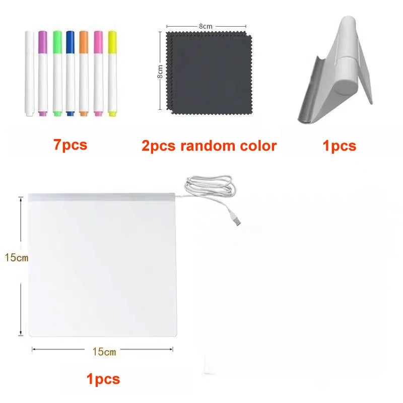 Glowing LED Drawing Board