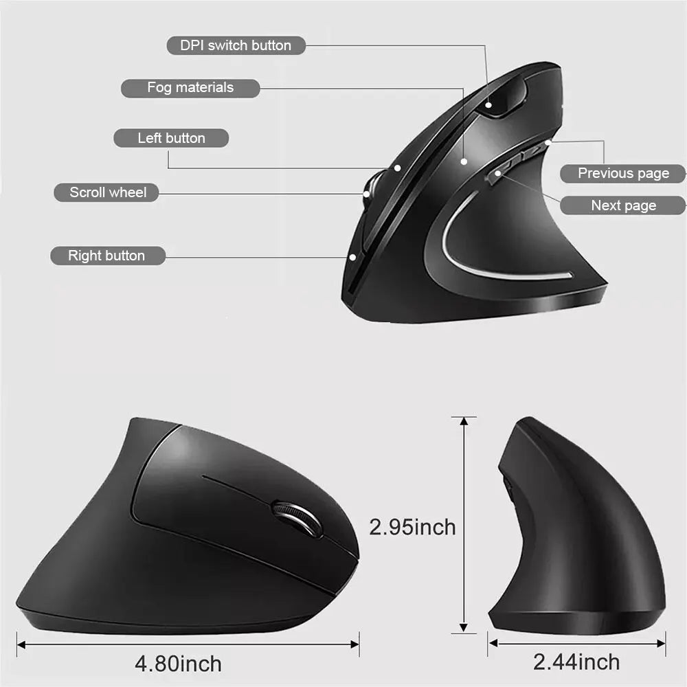 Wireless Ergonomic Mouse