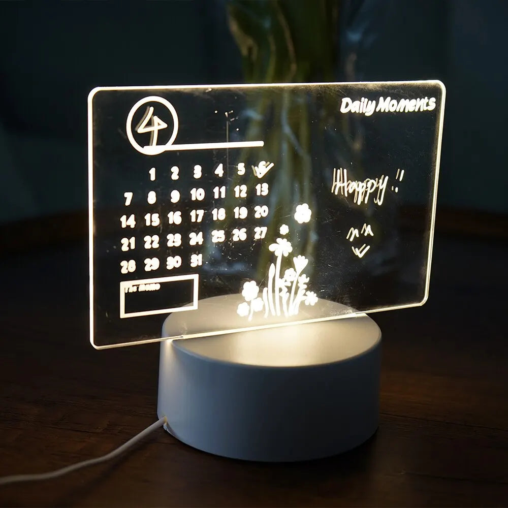 Calendar Glow Board