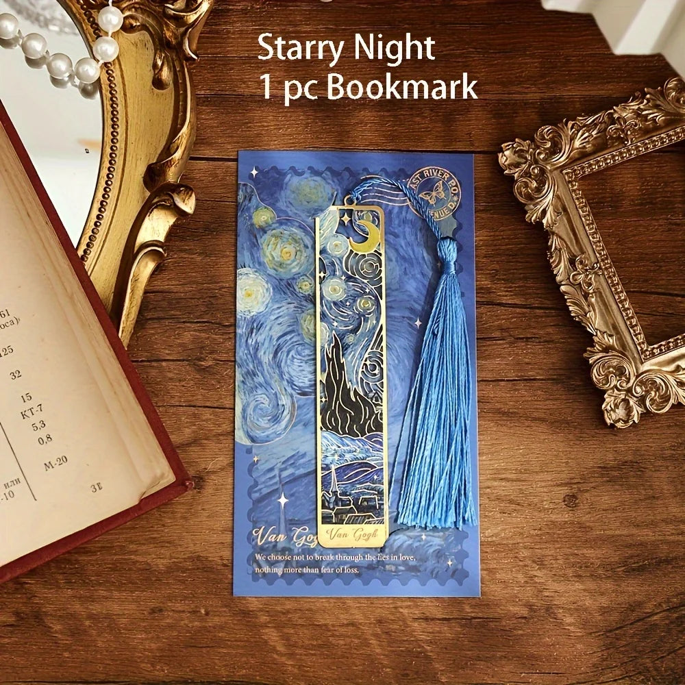 Vintage Painting Metal Bookmarks