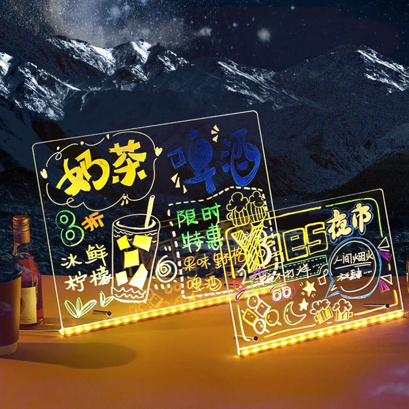 Glowing LED Drawing Board