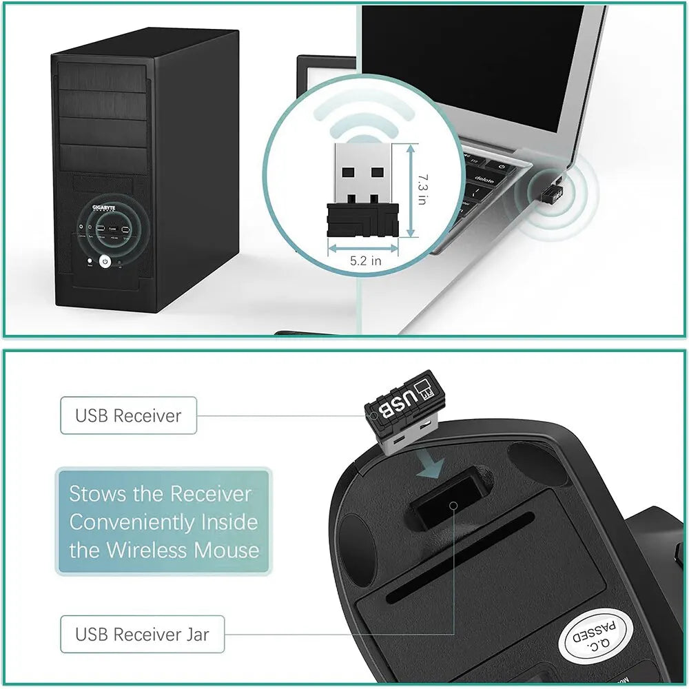 Wireless Ergonomic Mouse