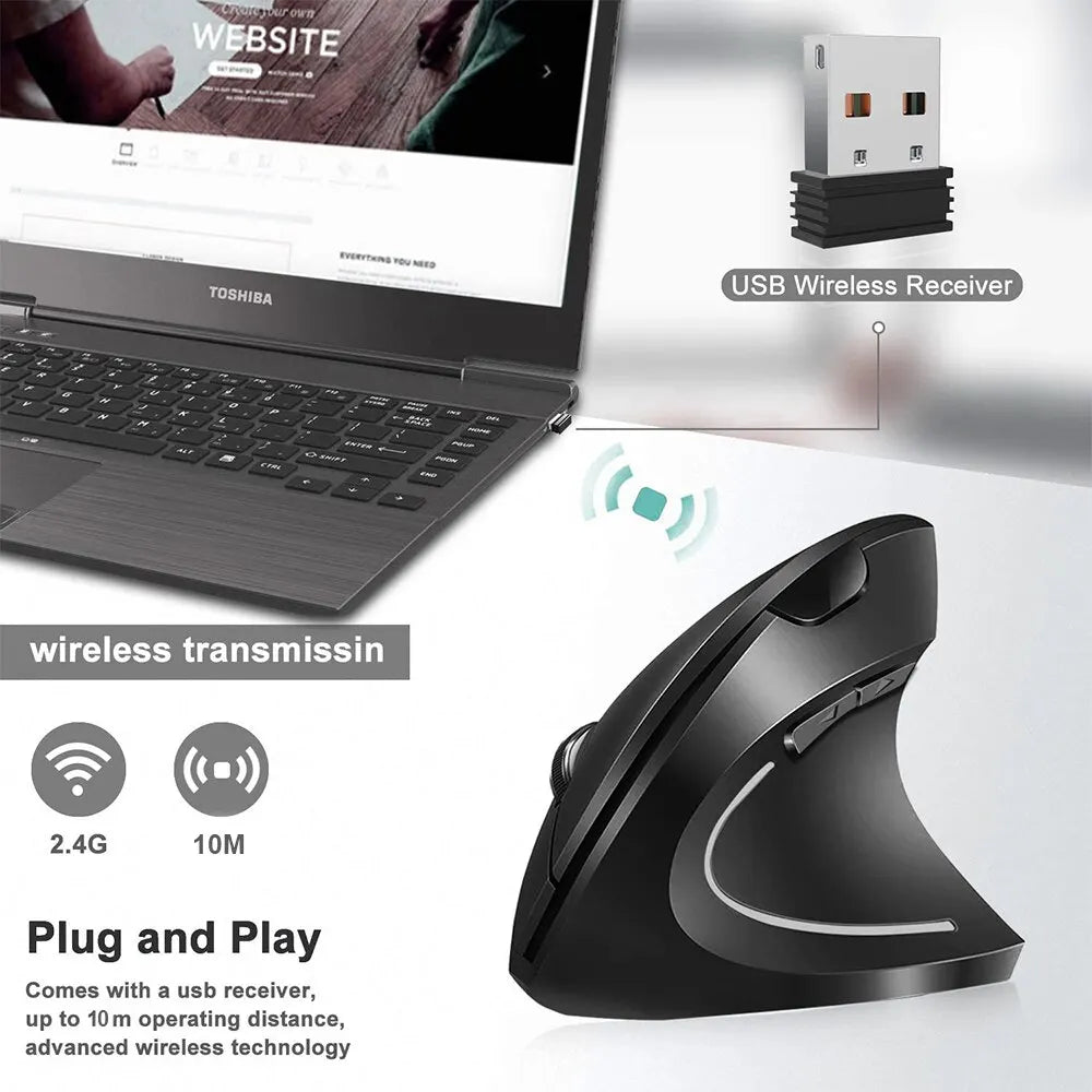Wireless Ergonomic Mouse