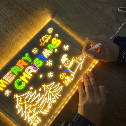 Glowing LED Drawing Board