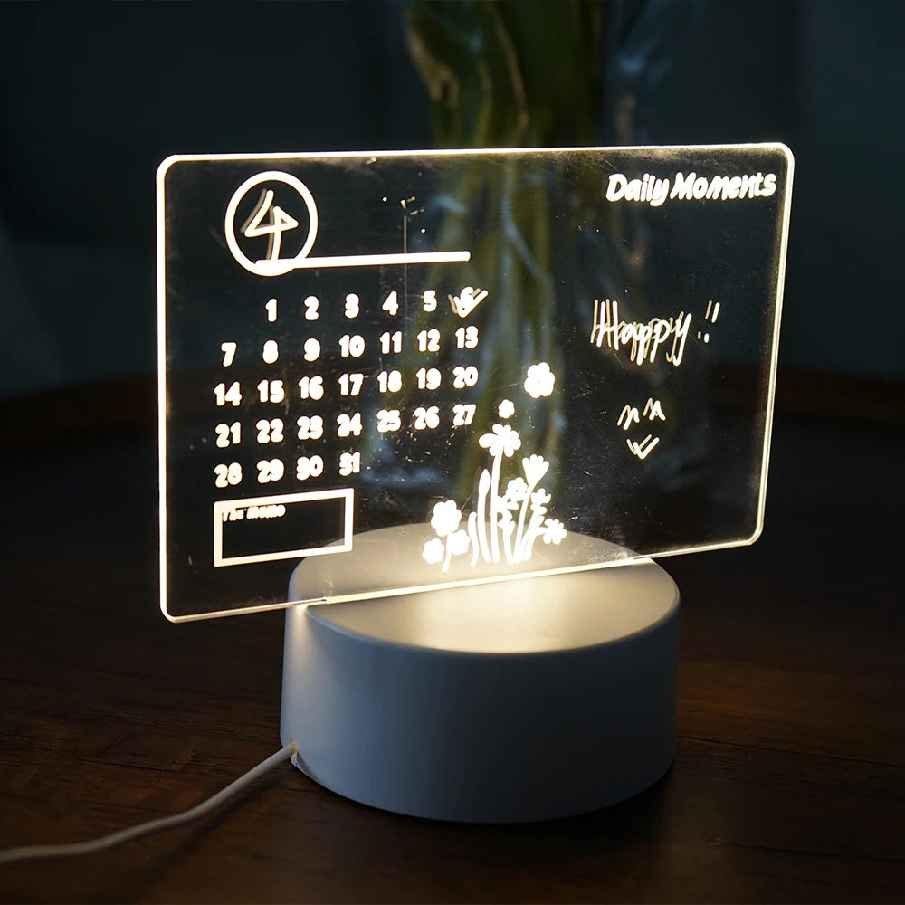 Calendar Glow Board