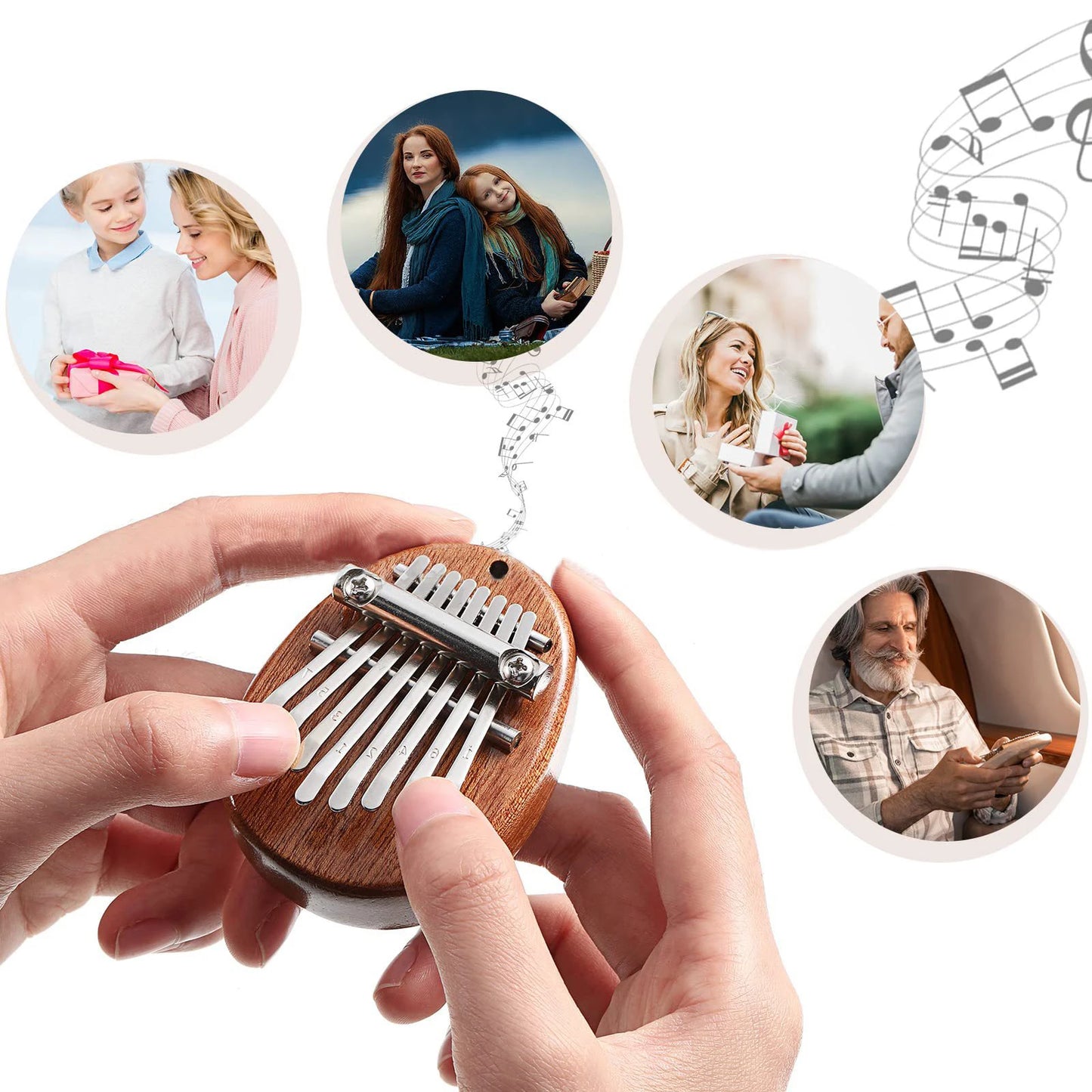 Mini Wooden Kalimba Collection