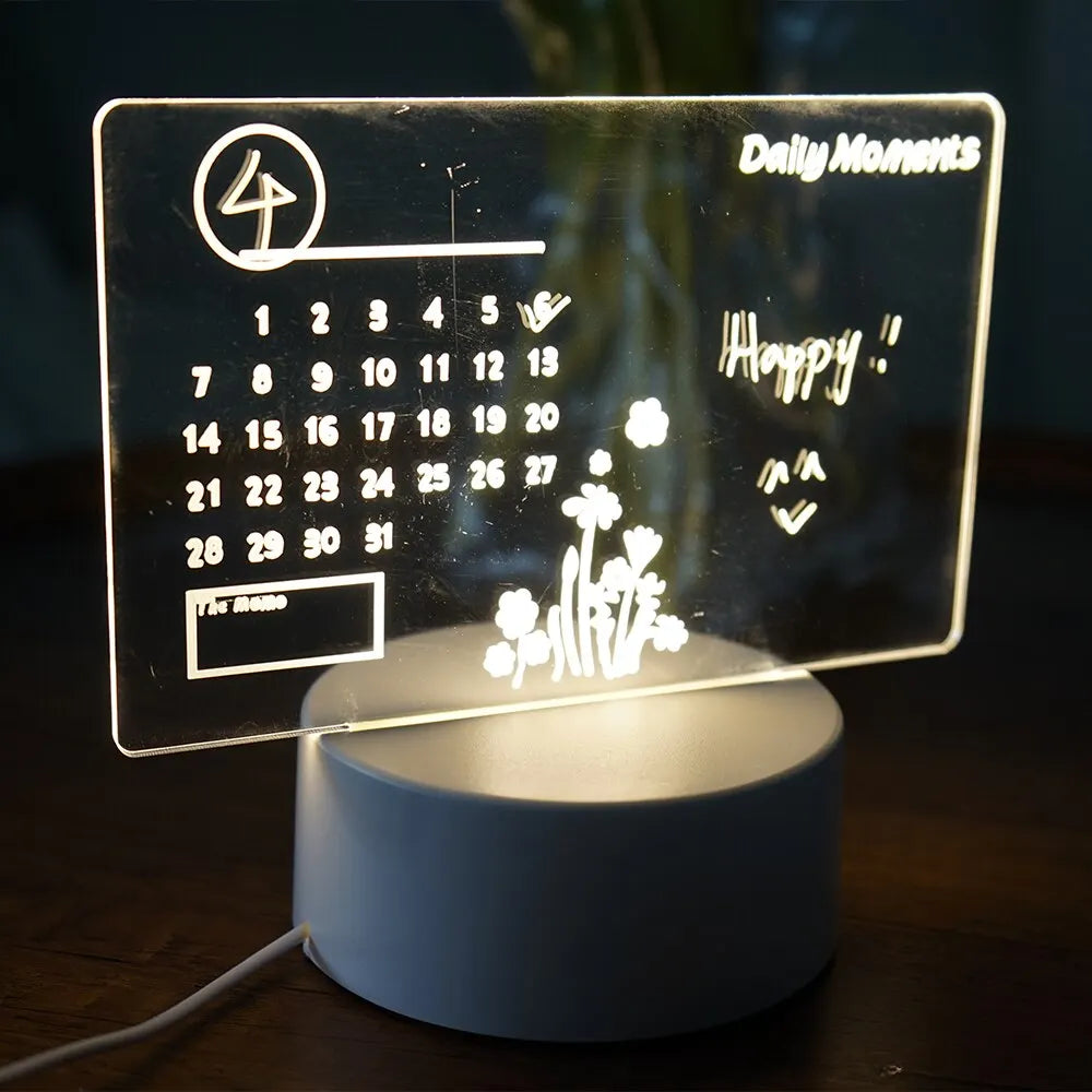 Calendar Glow Board