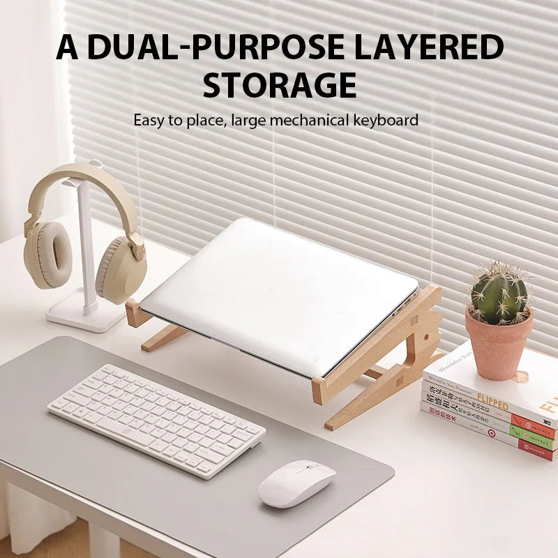 Solid Wooden Laptop Stand