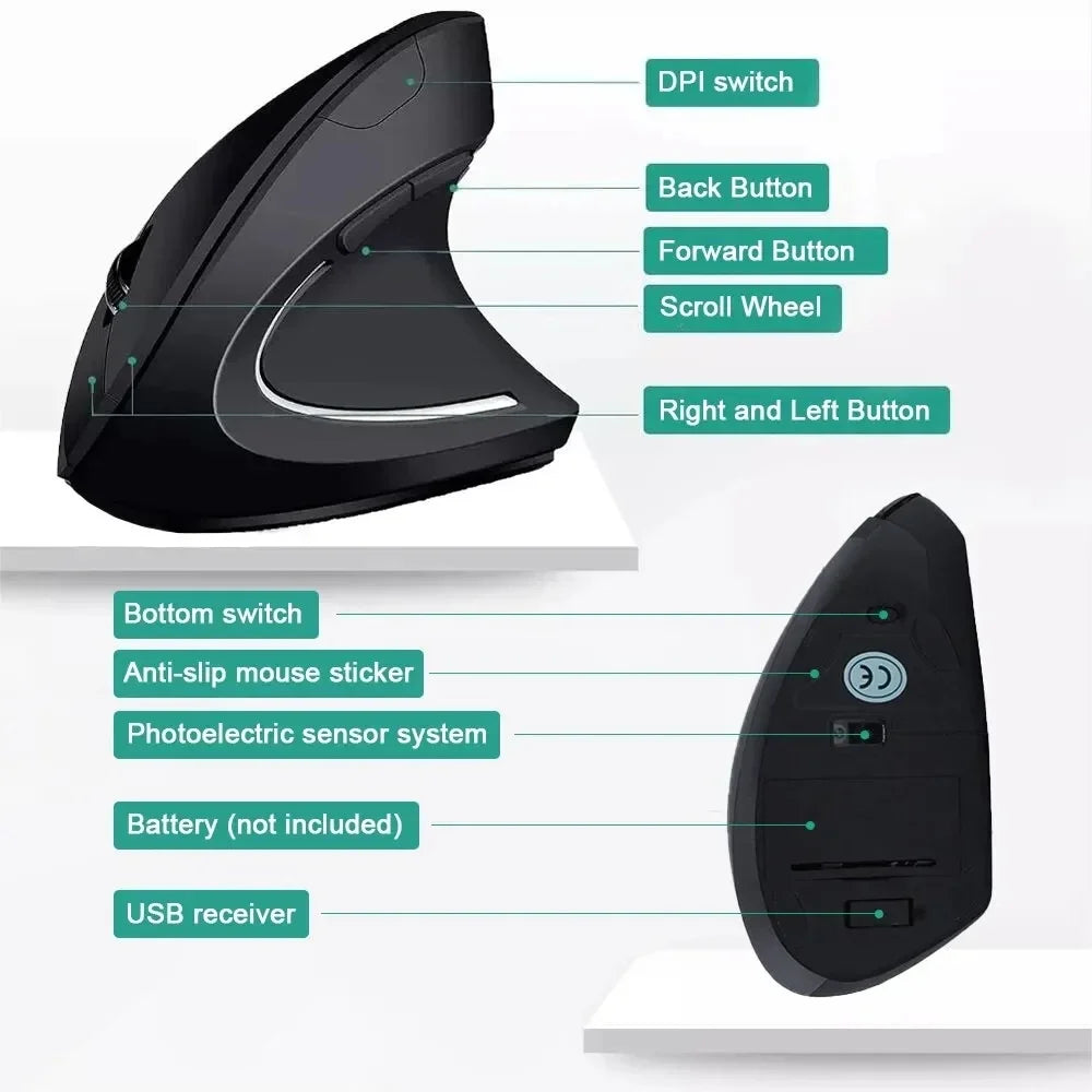 Wireless Ergonomic Mouse