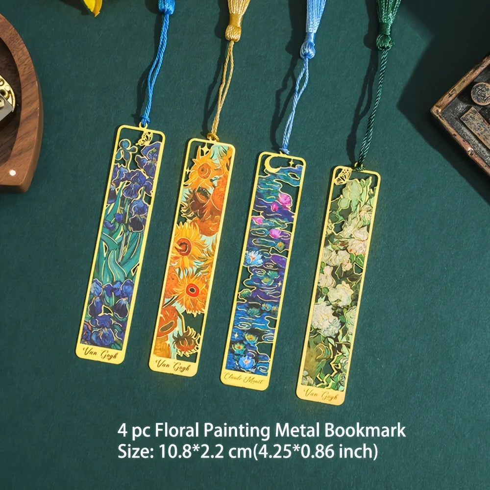 Vintage Painting Metal Bookmarks