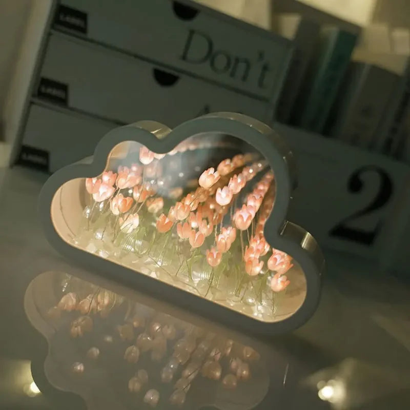 DIY Tulip Sea Night Lamp