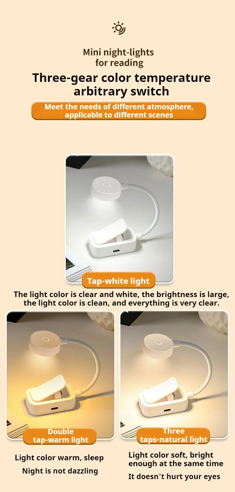Mini Clip-On Reading Lamp
