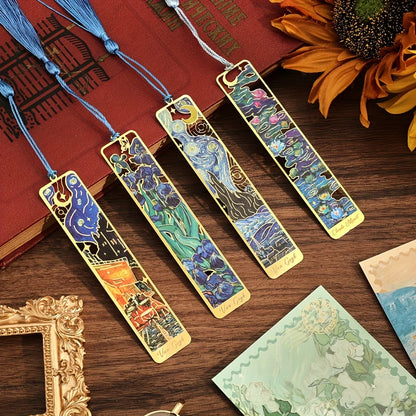 Vintage Painting Metal Bookmarks