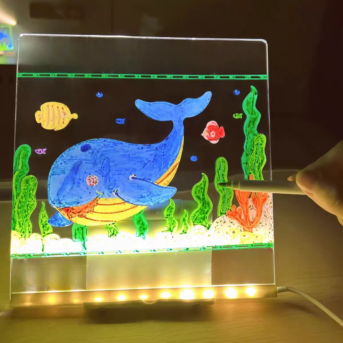 Glowing LED Drawing Board