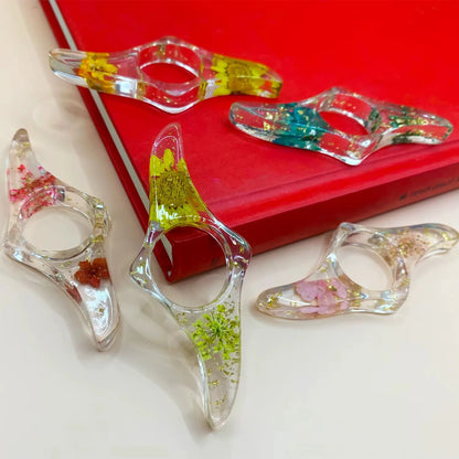 Floral Resin Reading Grips