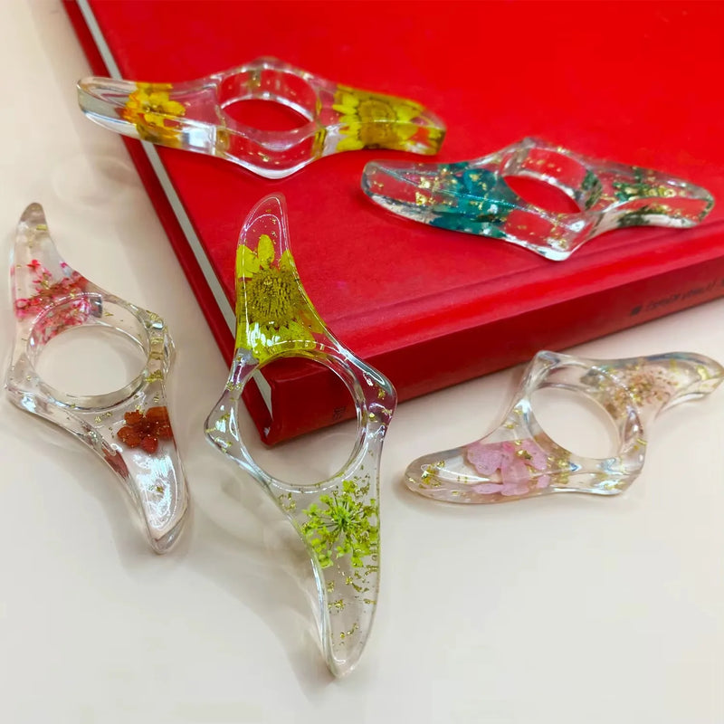Floral Resin Reading Grips