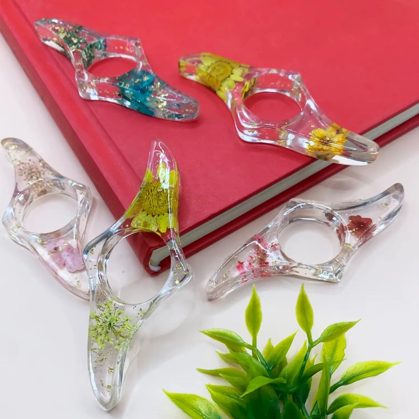 Floral Resin Reading Grips