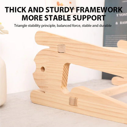 Solid Wooden Laptop Stand