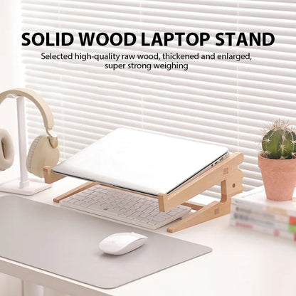Solid Wooden Laptop Stand