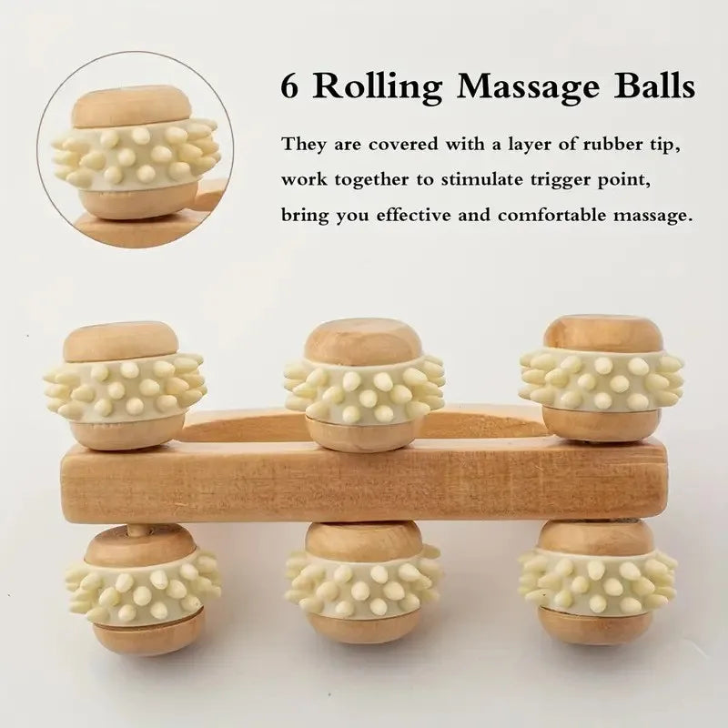 Wooden Massage Roller