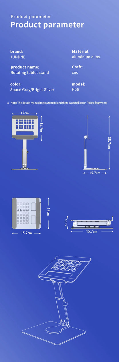 Rotating Aluminum Tablet Stand