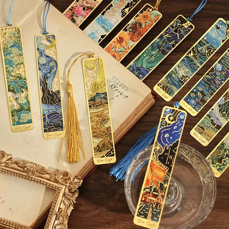 Vintage Painting Metal Bookmarks