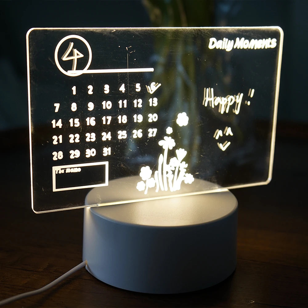 Calendar Glow Board