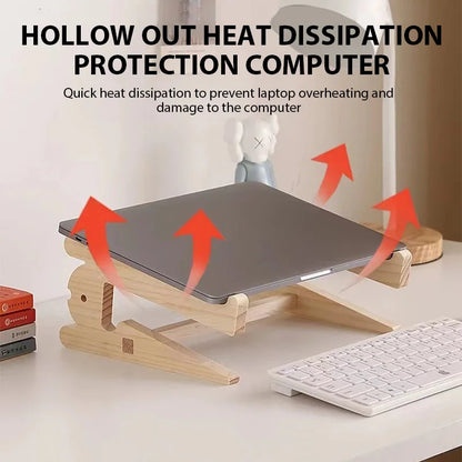Solid Wooden Laptop Stand
