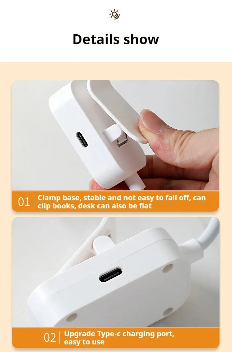 Mini Clip-On Reading Lamp
