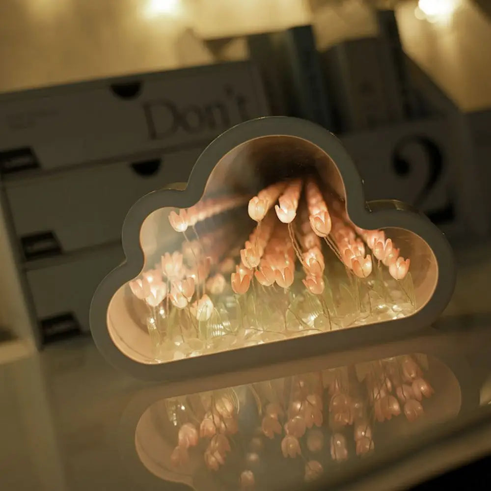 DIY Tulip Sea Night Lamp