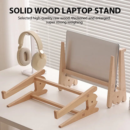 Solid Wooden Laptop Stand