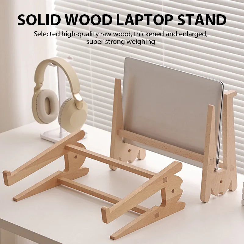 Solid Wooden Laptop Stand
