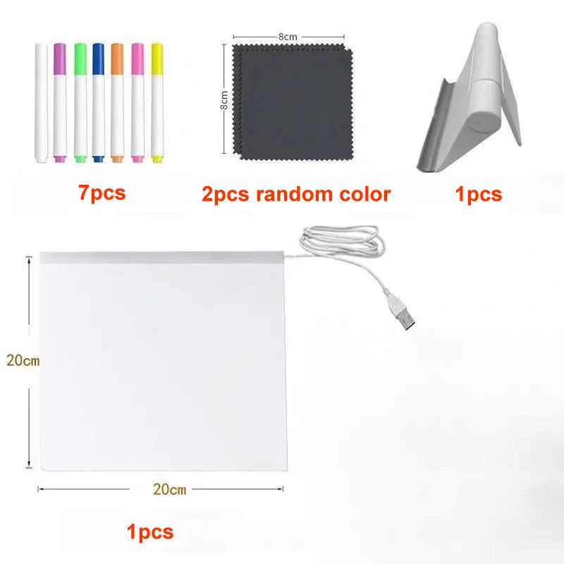 Glowing LED Drawing Board