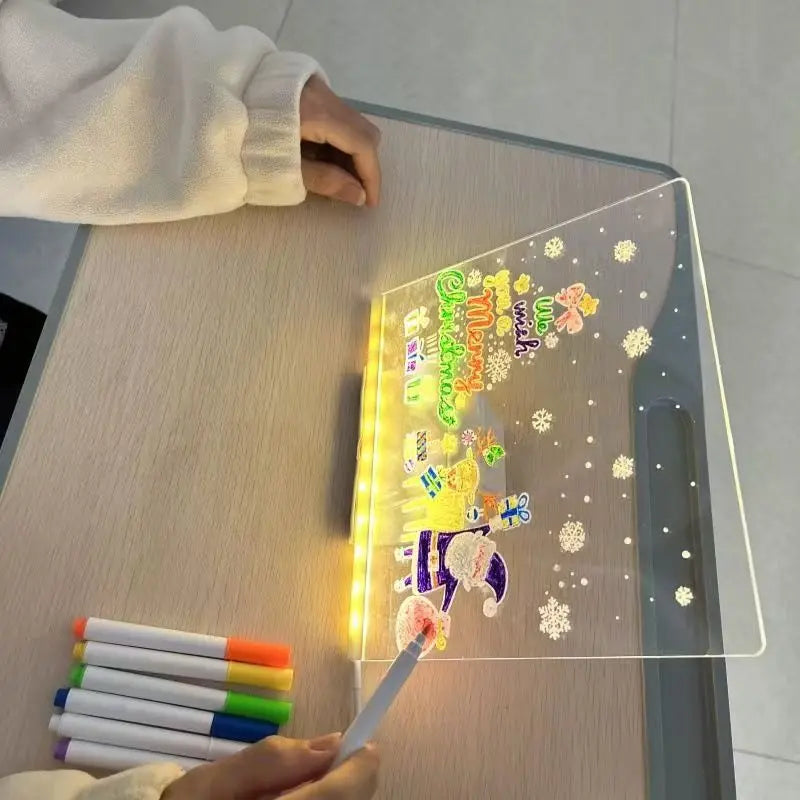 Glowing LED Drawing Board