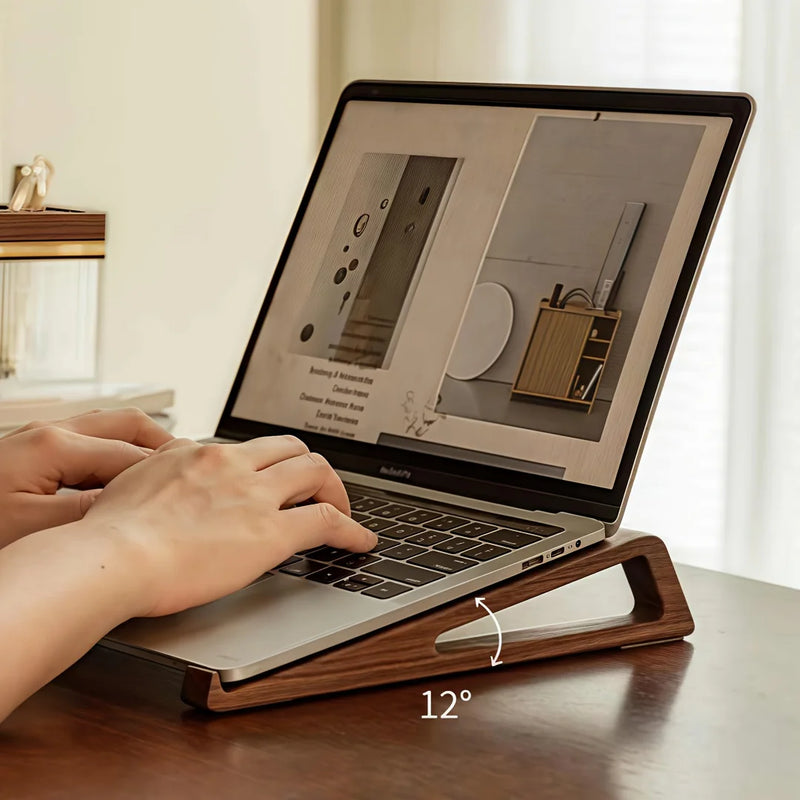 Adjustable Wooden Laptop Stand