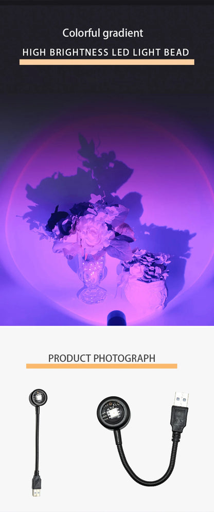 LED Sunset Projector Lamp