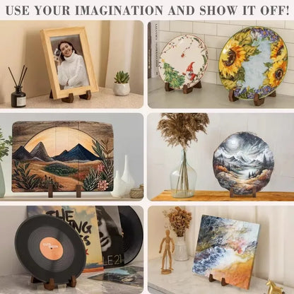 Wooden Photo Display Stand