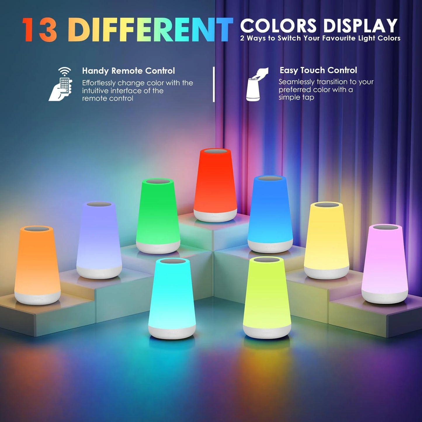 Rainbow Touch Night Light
