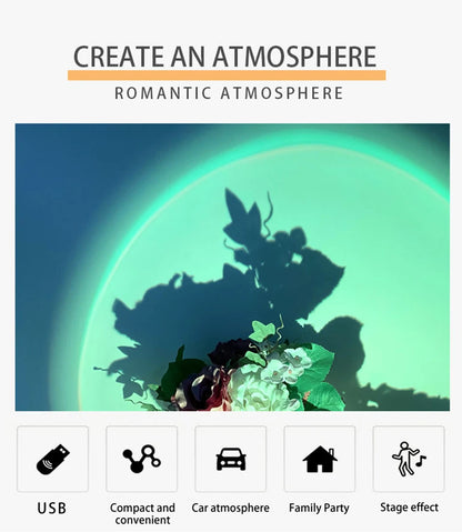 LED Sunset Projector Lamp