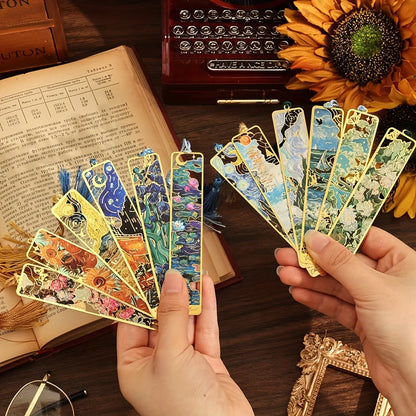 Vintage Painting Metal Bookmarks