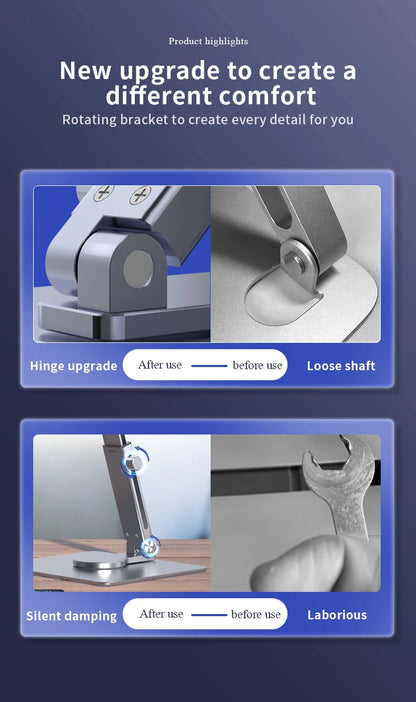 Rotating Aluminum Tablet Stand