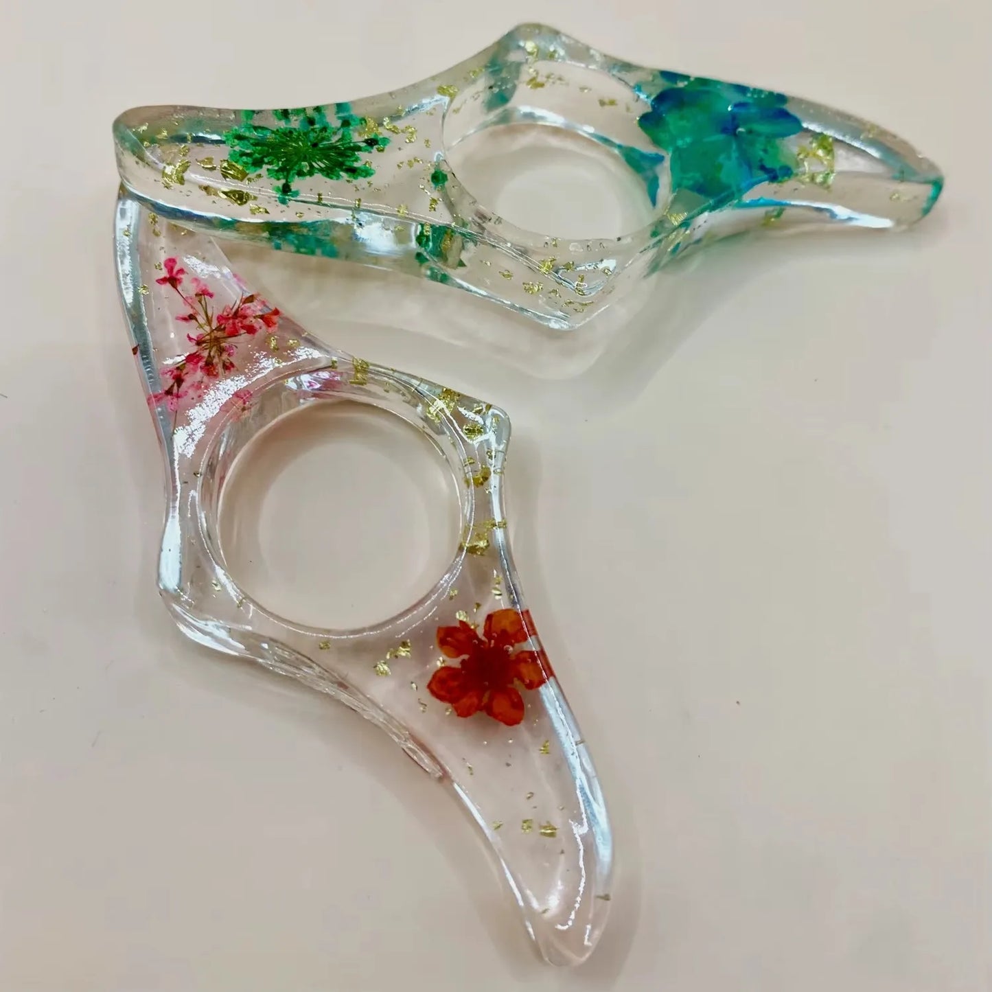 Floral Resin Reading Grips
