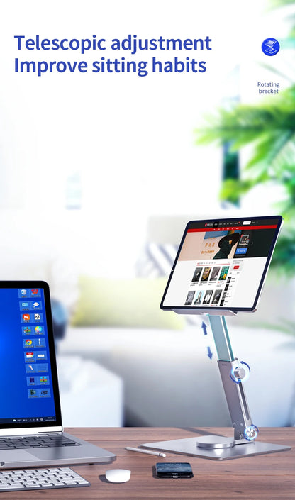 Rotating Aluminum Tablet Stand