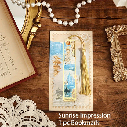 Vintage Painting Metal Bookmarks