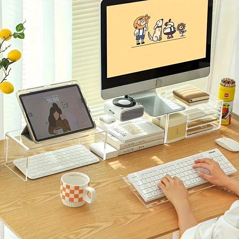 Acrylic Tilt Keyboard Stand